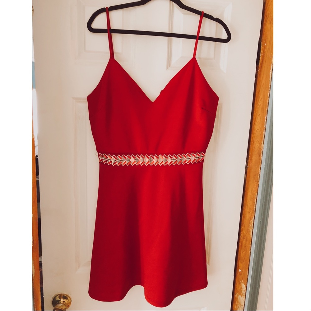 Red semi formal dress